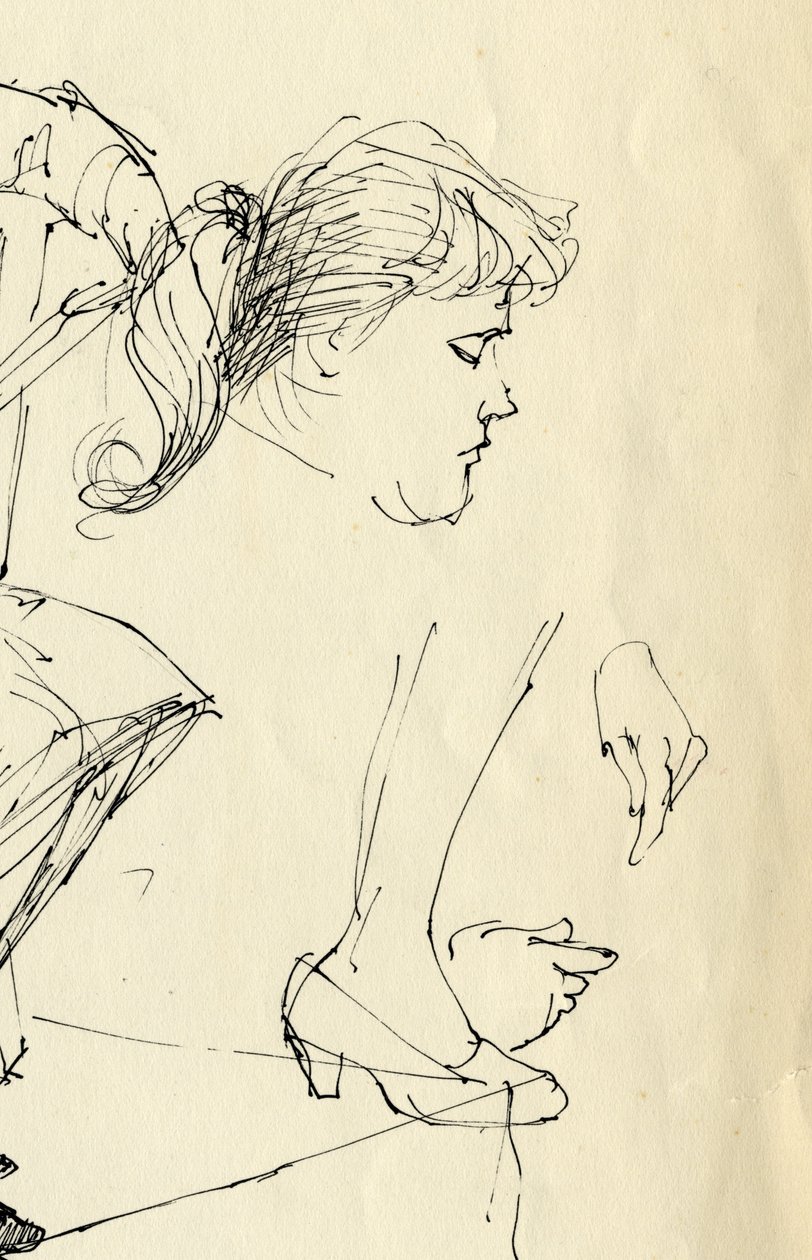 Hoved-, hænder- og foddetalje, 1953. af Shirley Markham