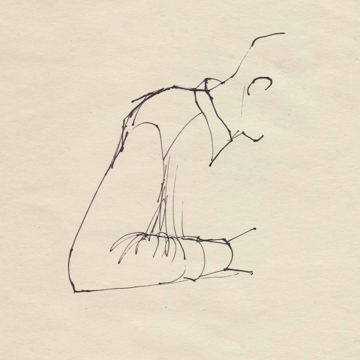 Mandsarm, c1950. af Shirley Markham