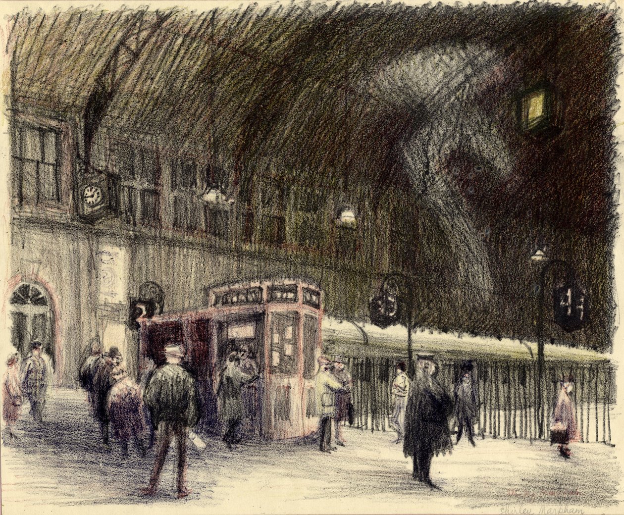 Banegård, 1951. af Shirley Markham