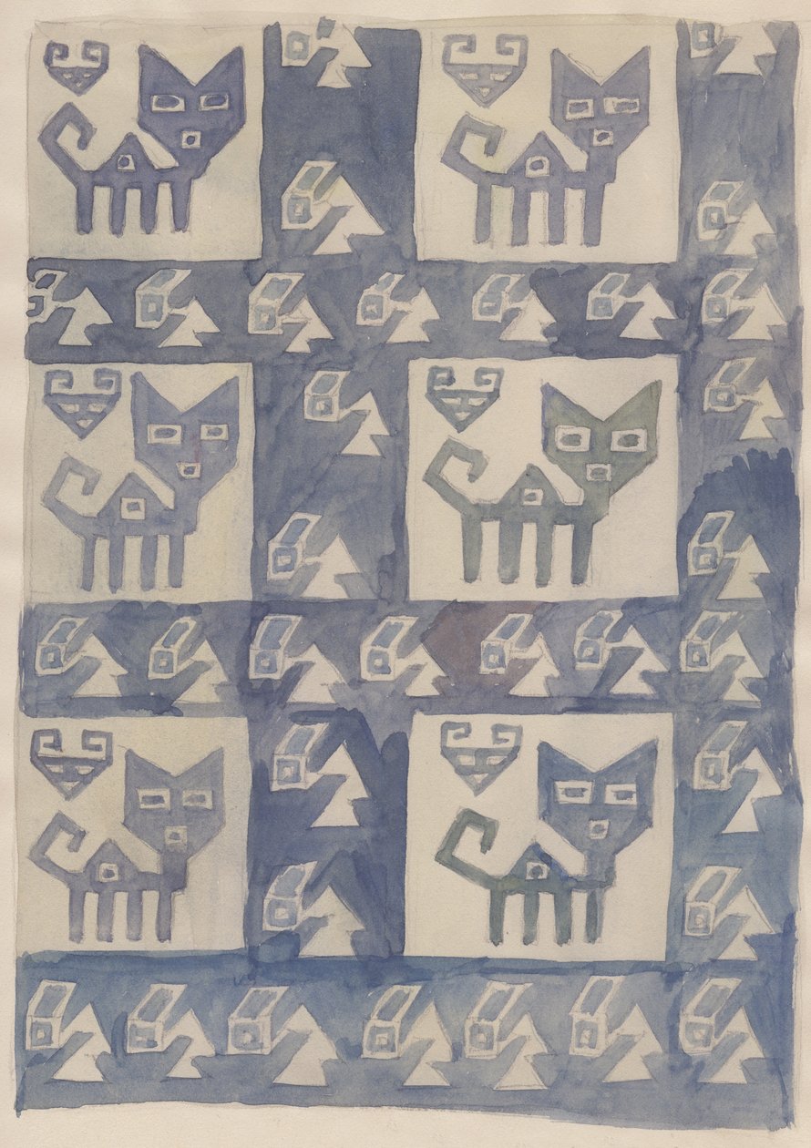 Sydamerikansk tekstildesign, 1951. af Shirley Markham