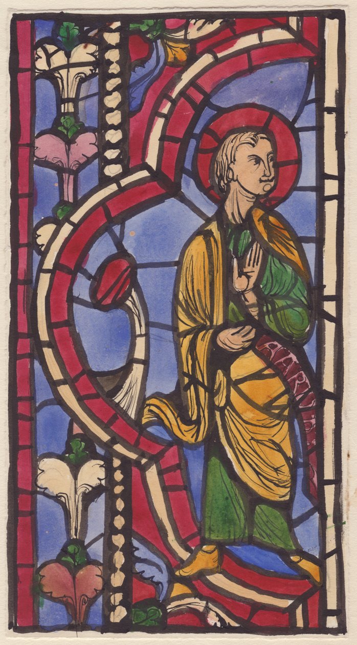 Glasmaleri, 1951. af Shirley Markham
