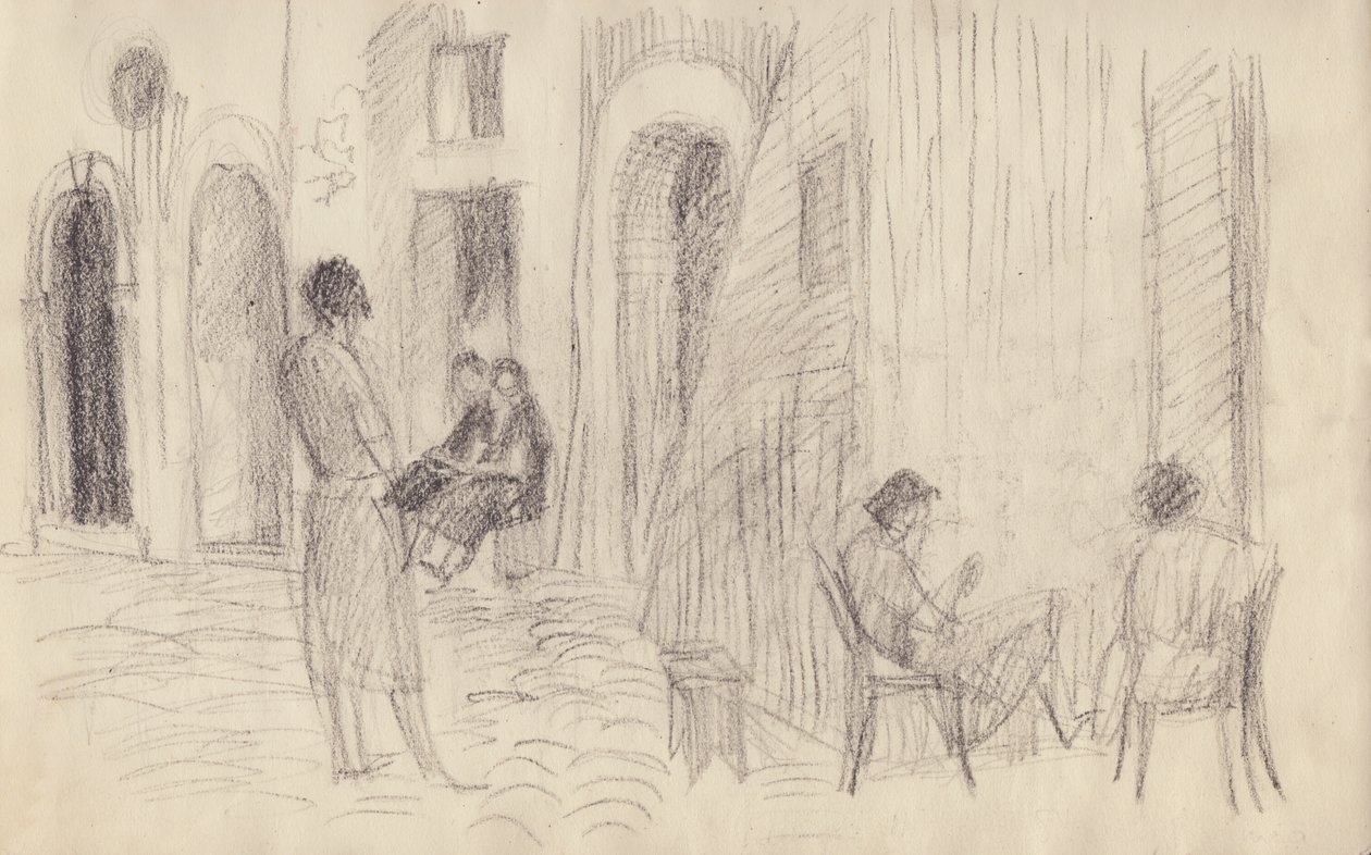 Gadebillede, Italien, c1950. af Shirley Markham