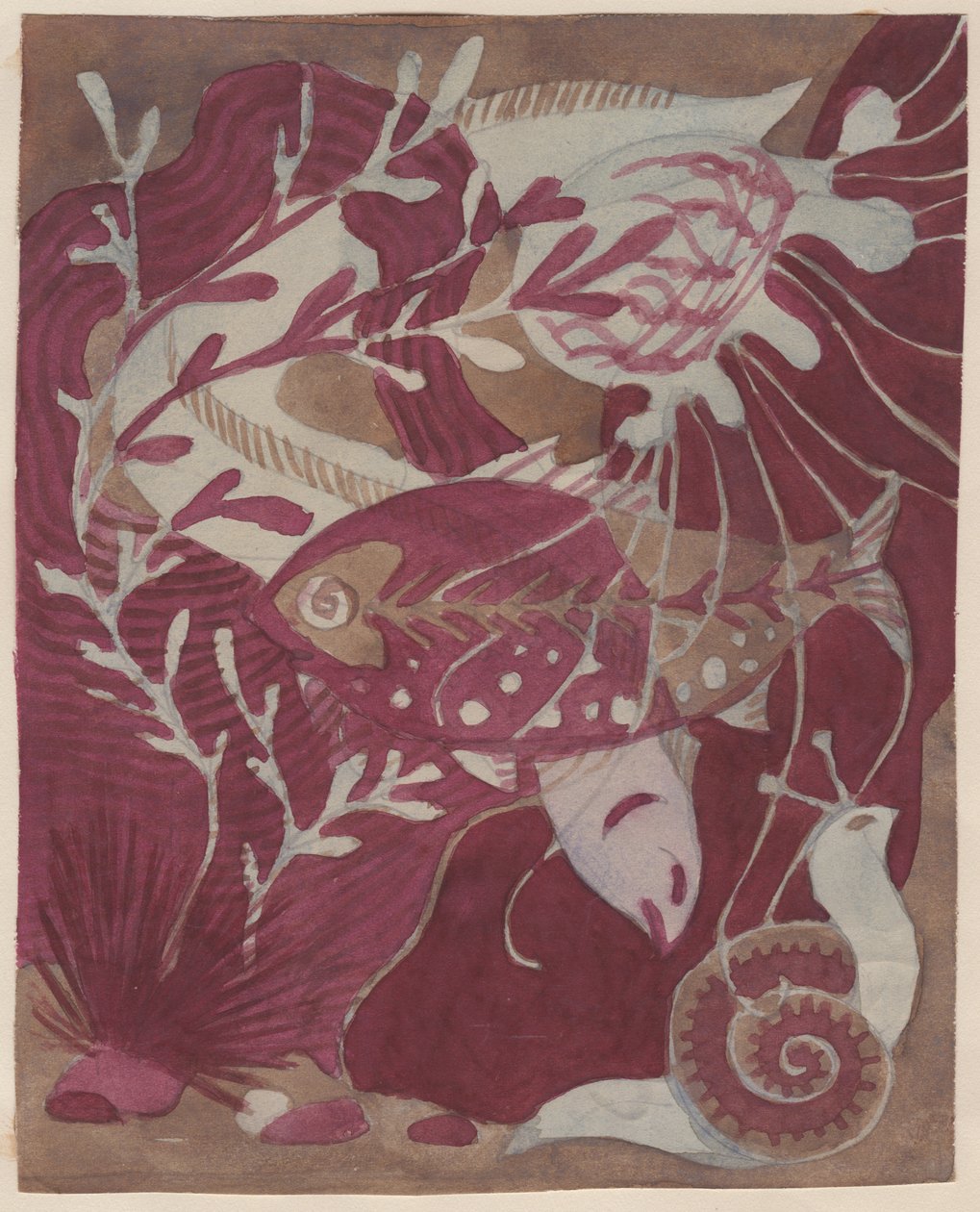 Undervandsscene, c1950. af Shirley Markham