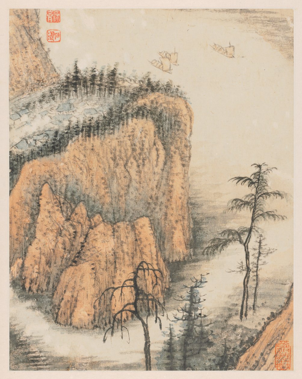Erindringer om Qinhuai-floden, 1642-1707. af Shitao