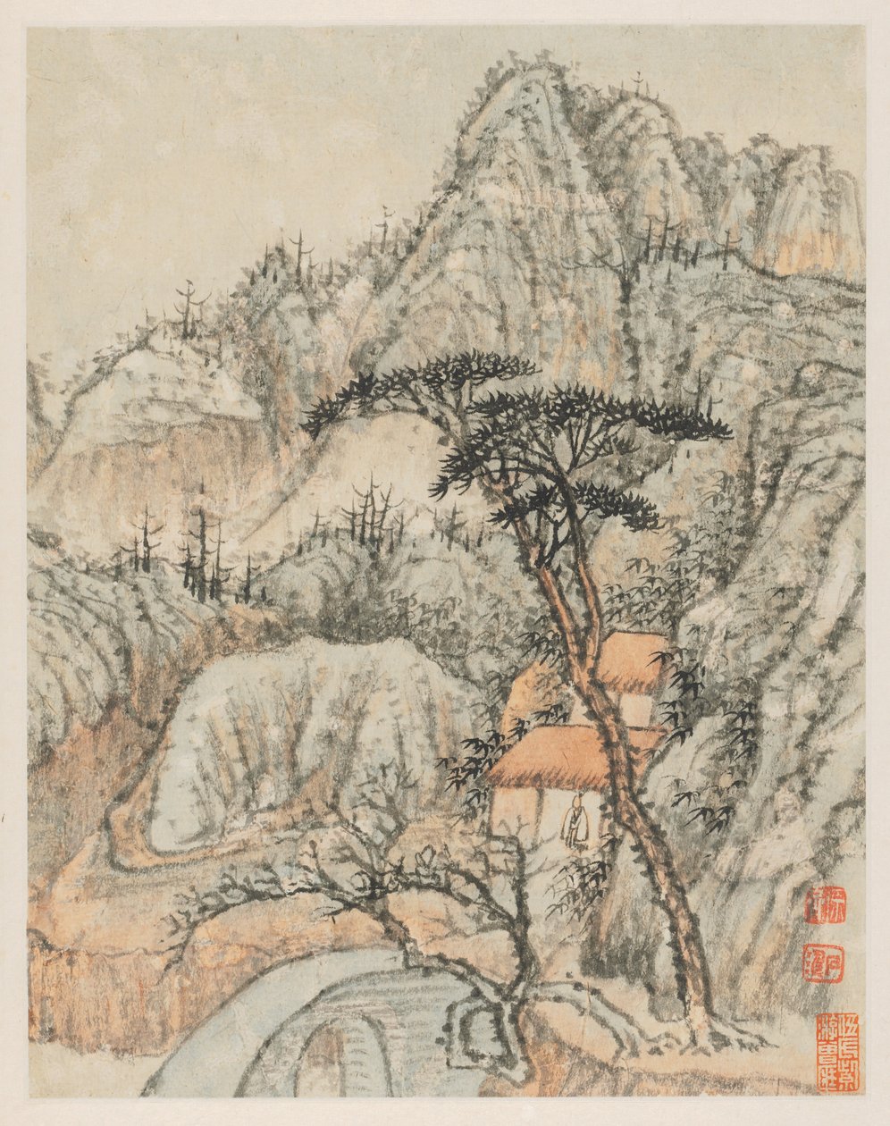 Erindringer om Qinhuai-floden, 1642-1707. af Shitao