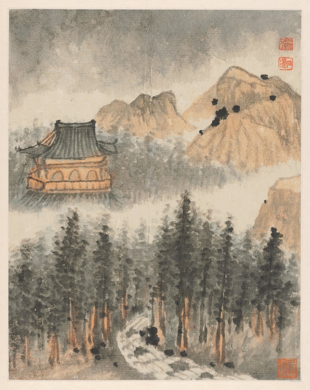 Erindringer om Qinhuai-floden, 1642-1707. af Shitao