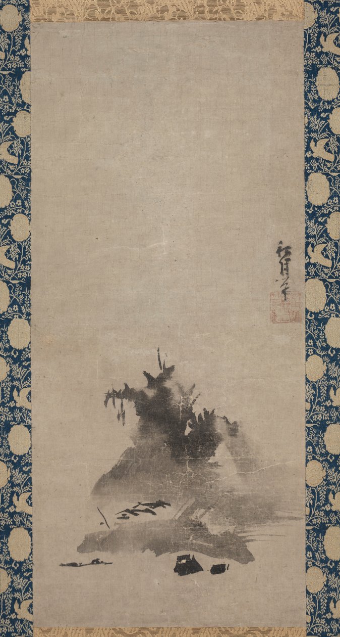 Haboku (Flung-blæk) Landskab af Shugetsu Tokan