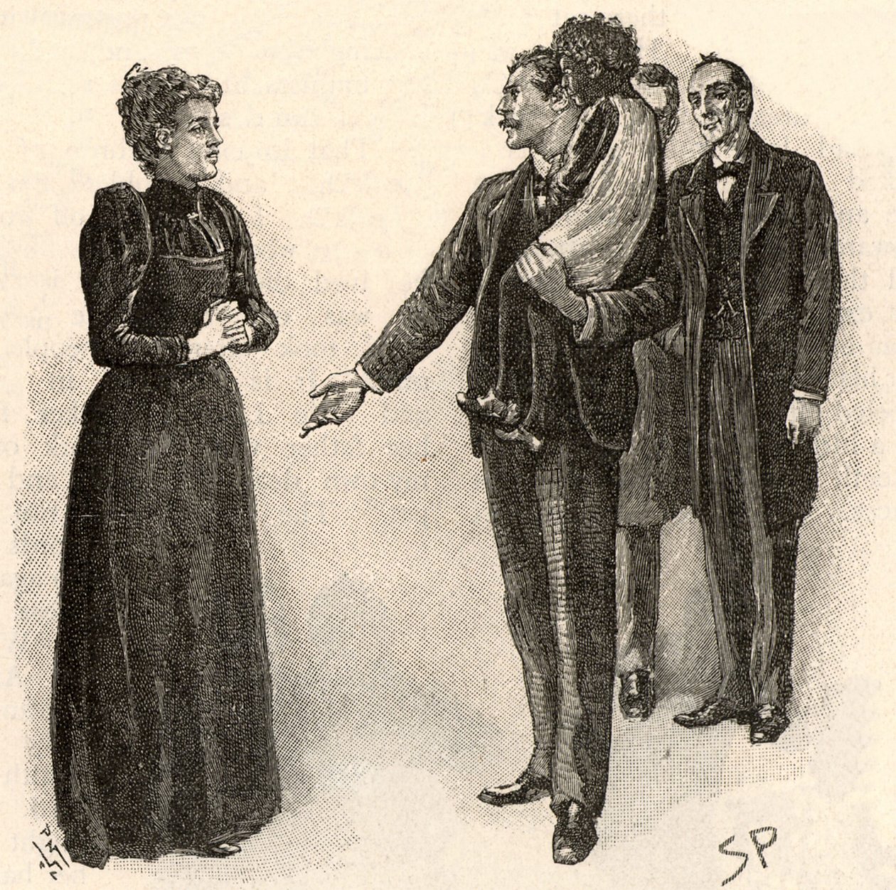 Adventure of Yellow Face af Sidney Paget