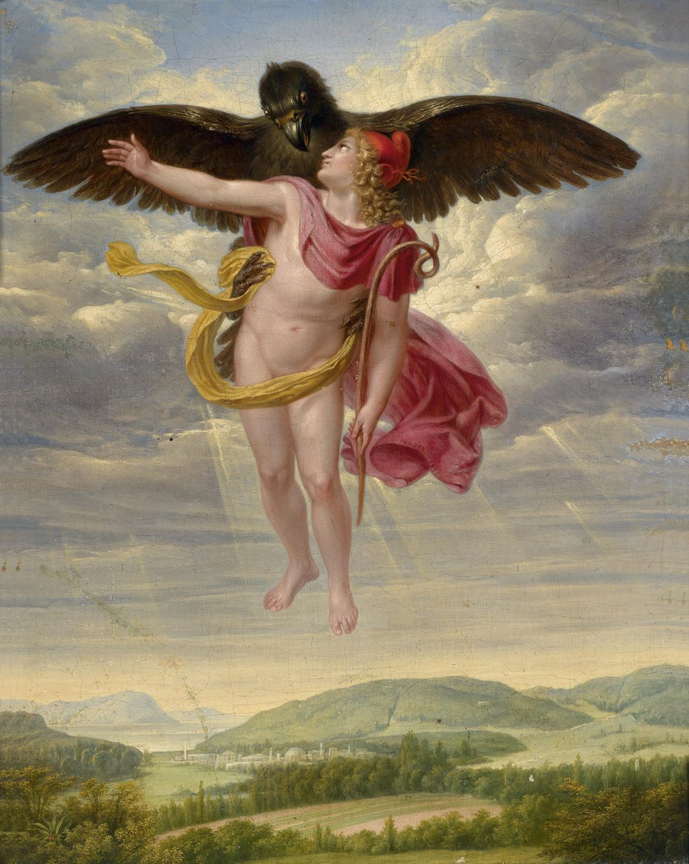 Kidnapningen af ​​Ganymedes af Sigmund Ferdinand Ritter von Perger