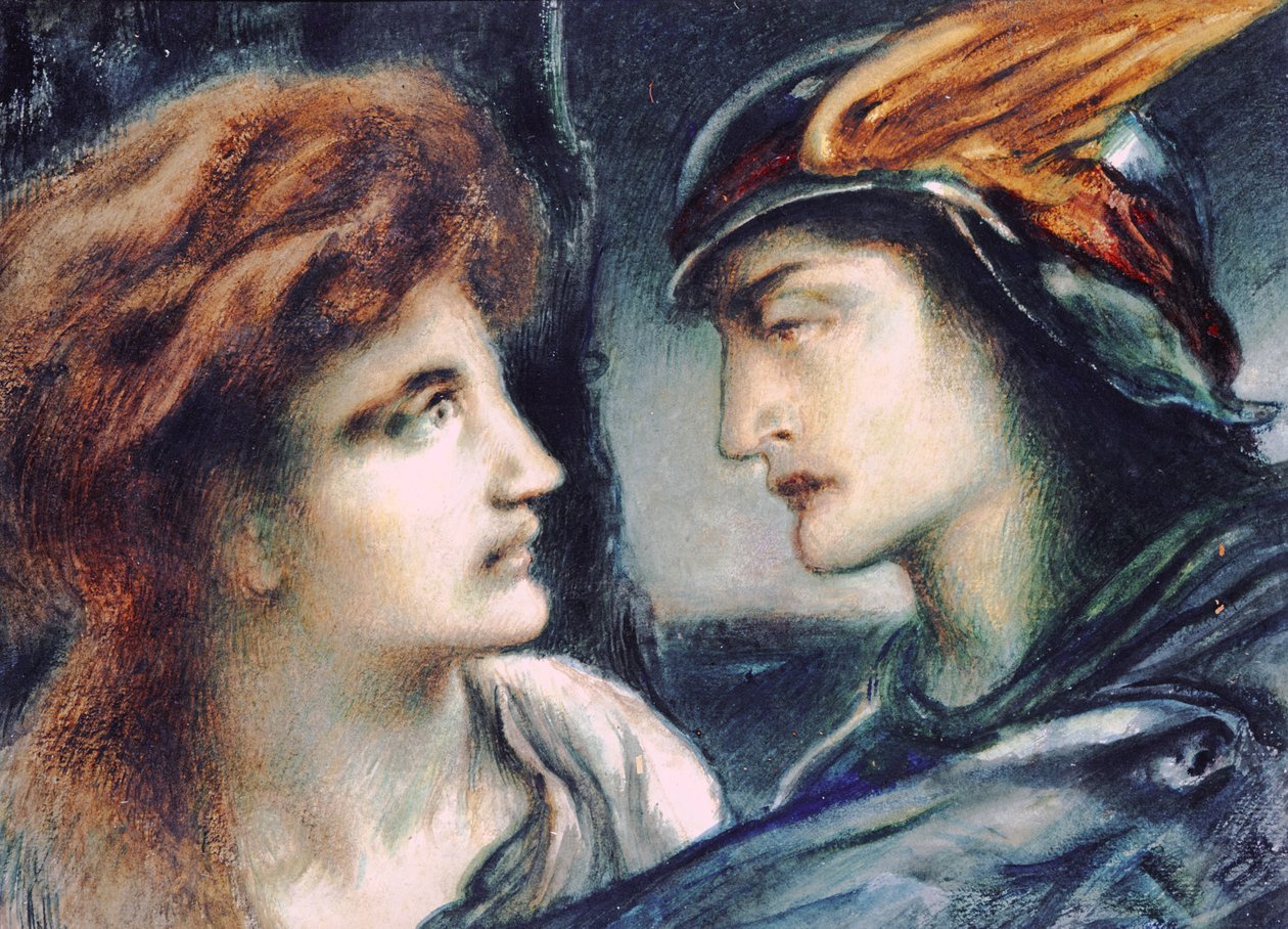 Merkur og Persefone af Simeon Solomon