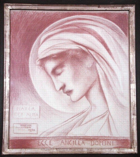 Ecce Ancilla Domini: Mater Dei Alma af Simeon Solomon