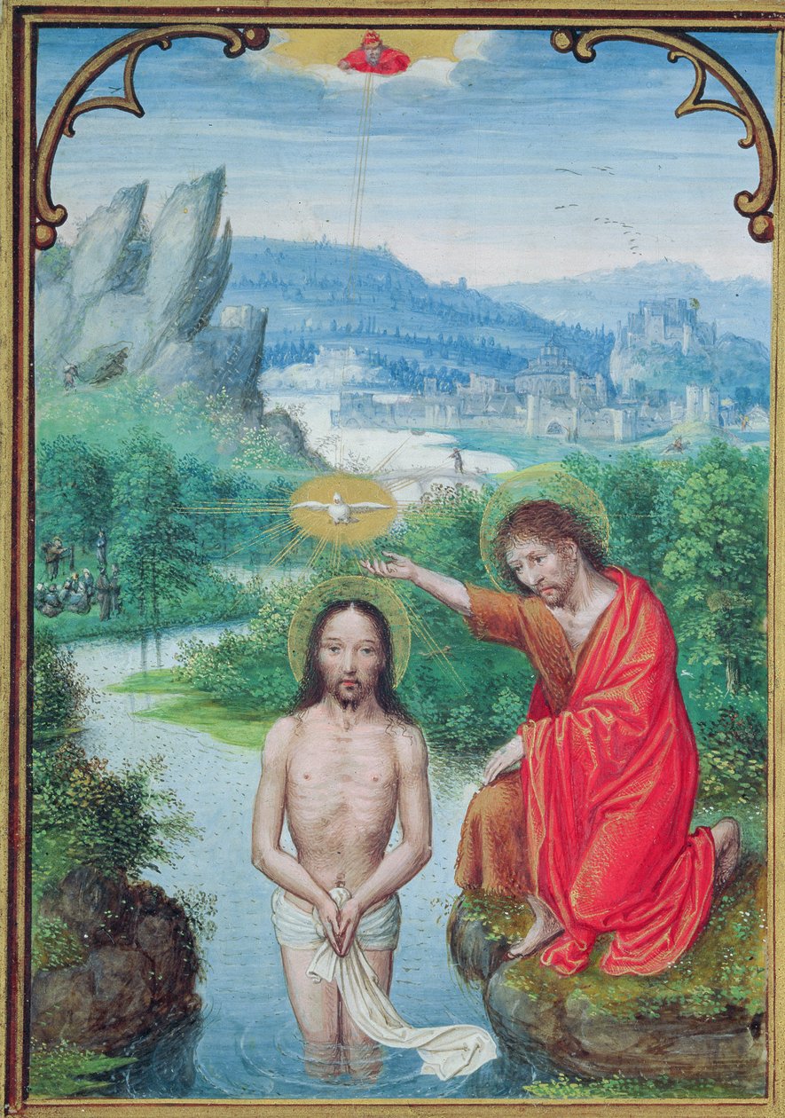 W.99 fol.24v Kristi dåb af Simon Bening