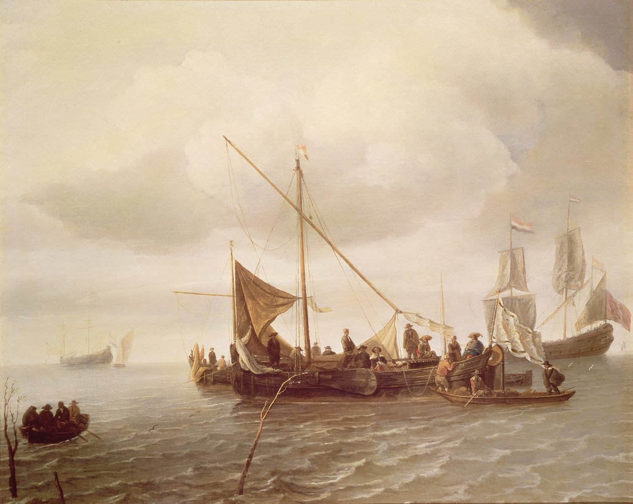 Forsendelsesscene, 1600-tallet af Simon de Vlieger