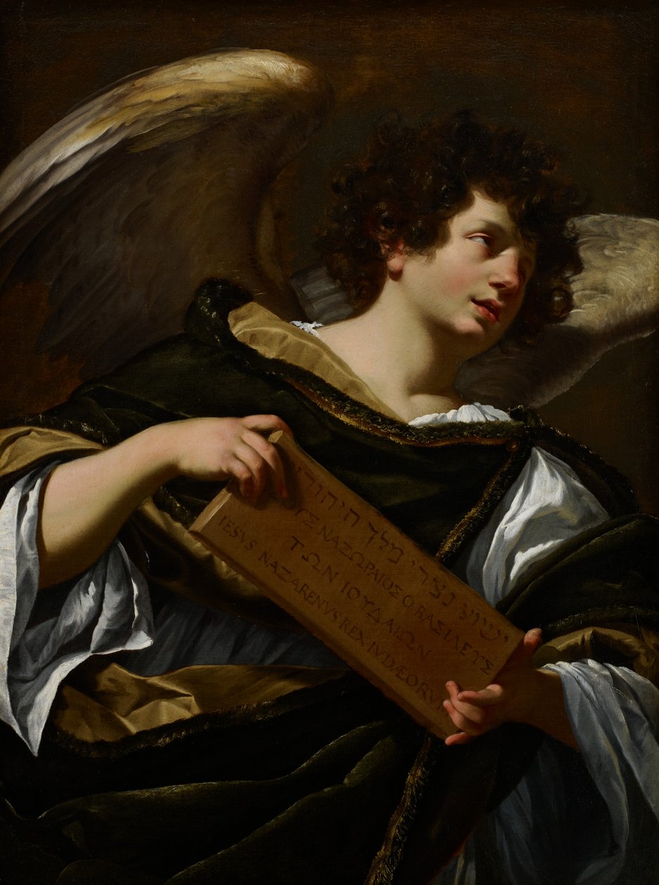 Engle med lidenskabens egenskaber, opskriften fra korset, c.1624 af Simon Vouet