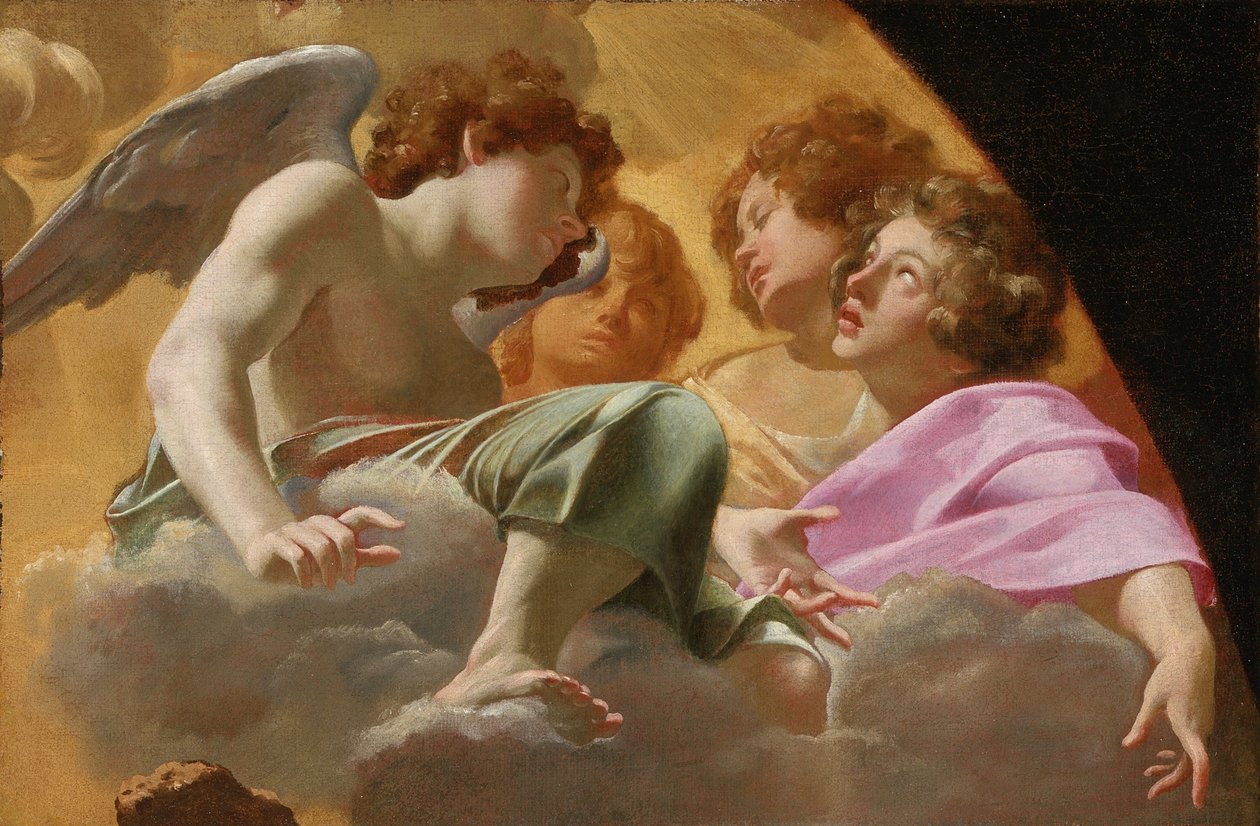 Model til altertavle i Peterskirken, 1625 af Simon Vouet