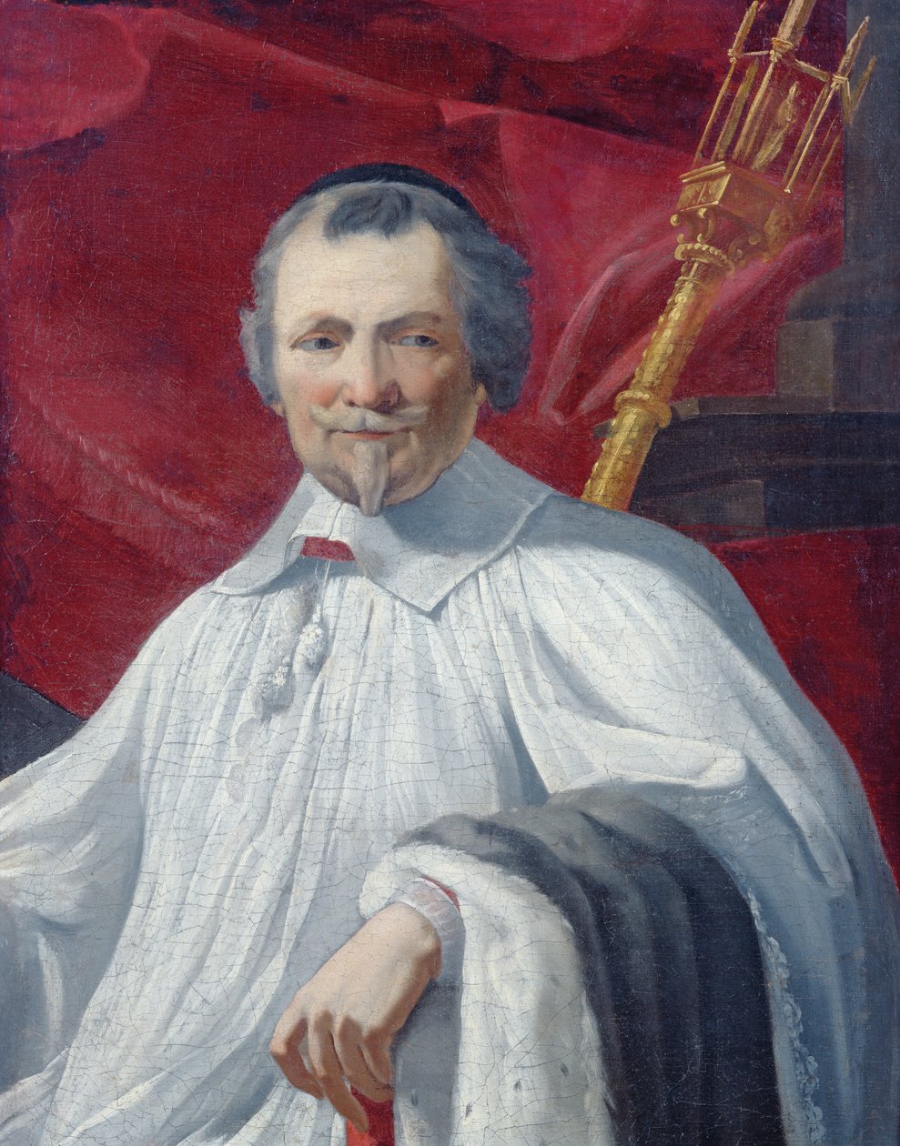 Portræt af Michel La Masle af Simon Vouet