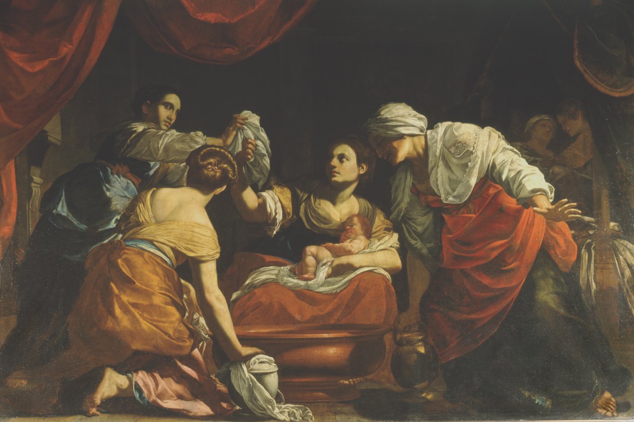 Jomfruens fødsel, c.1620 af Simon Vouet
