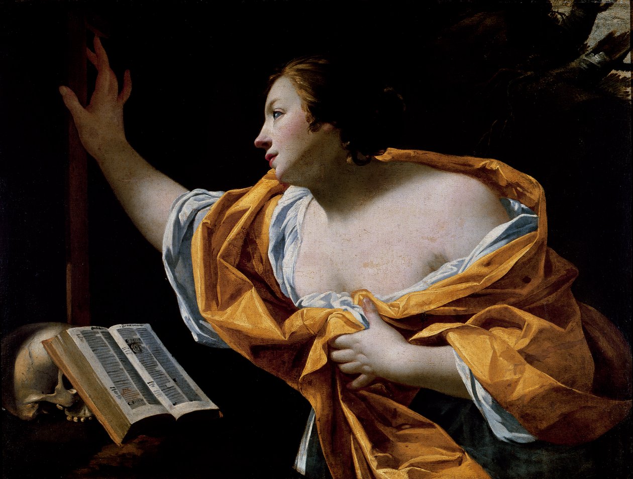 Den angrende Magdalene af Simon Vouet