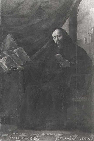 Portræt af Suger (ca. 1081-1151) Abbed af St. Denis af Simon circle of Vouet