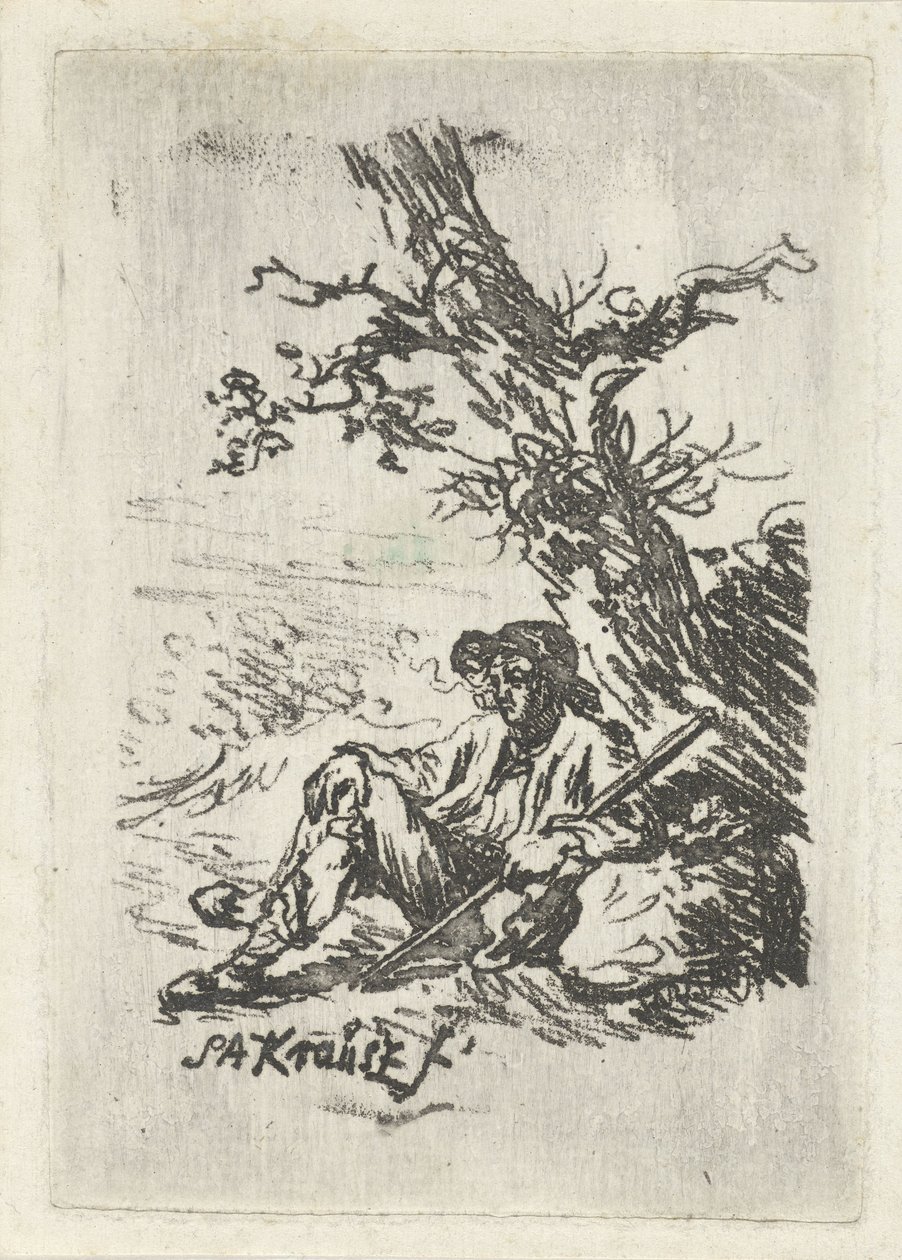 Hviler under et træ af Simon Andreas Krausz