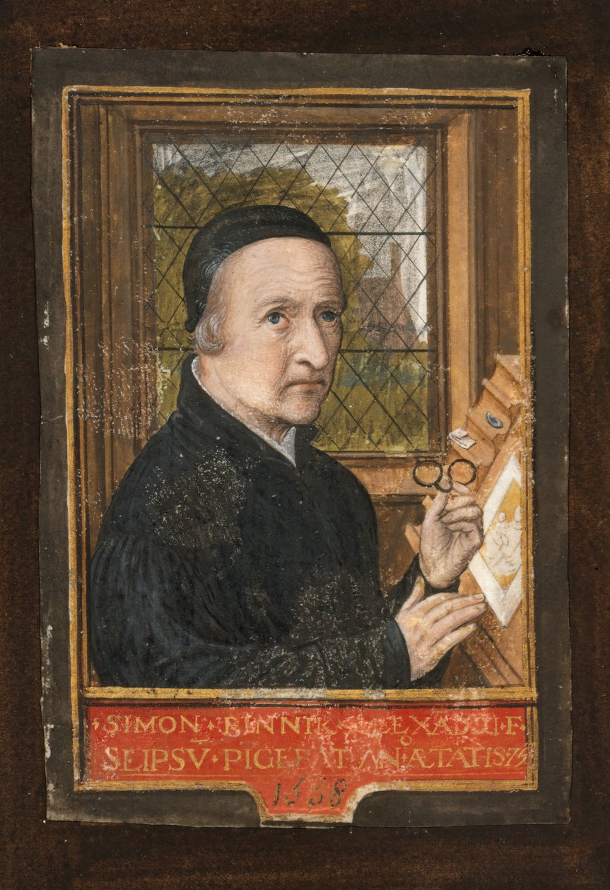 Selvportræt, 1558. af Simon Bening