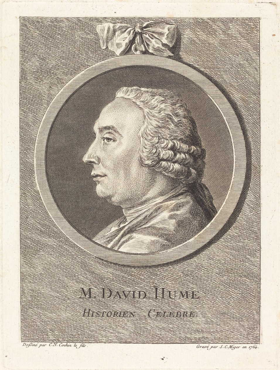 M. David Hume af Simon Charles Miger after Charles Nicolas Cochin II