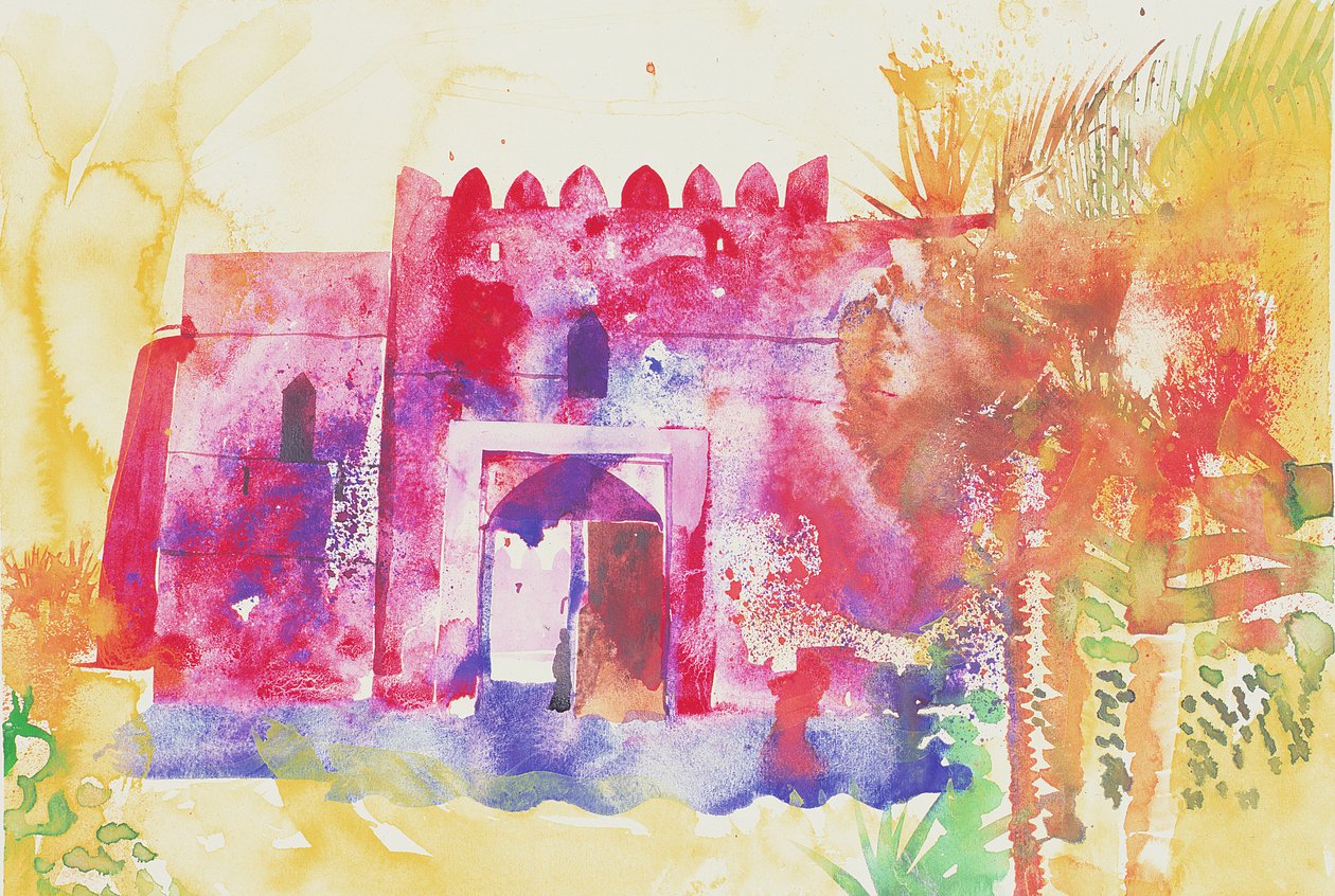 Jabreen-murene, Oman, 2005 (akvarel) af Simon Fletcher