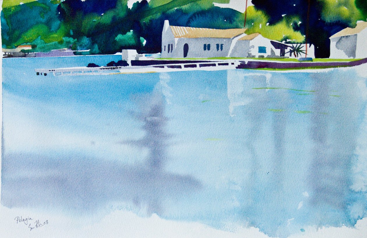 Pelagia, 2008 (akvarel) af Simon Fletcher