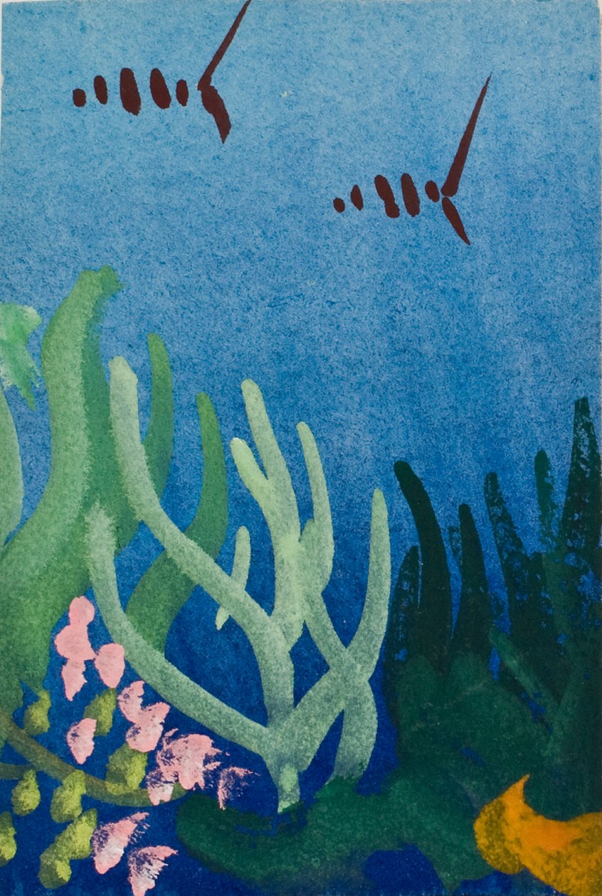 The reef I, 2017 (blandede medier) af Simon Fletcher