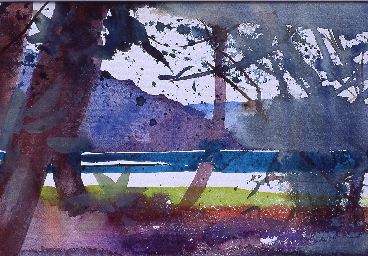 Turkis Amanohashidate, 2000 (akvarel) af Simon Fletcher