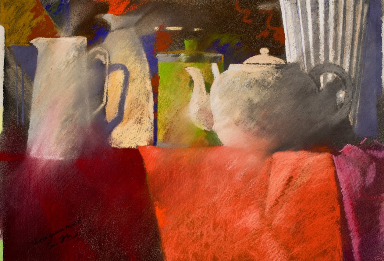 fra grøn til rød, 2002 (pastel) af Simon Fletcher