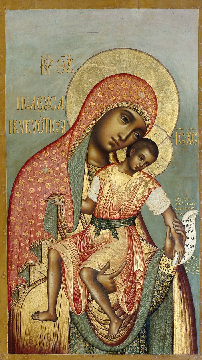 Jomfruen Eleusa af Kykkos, 1668. af Simon Ushakov