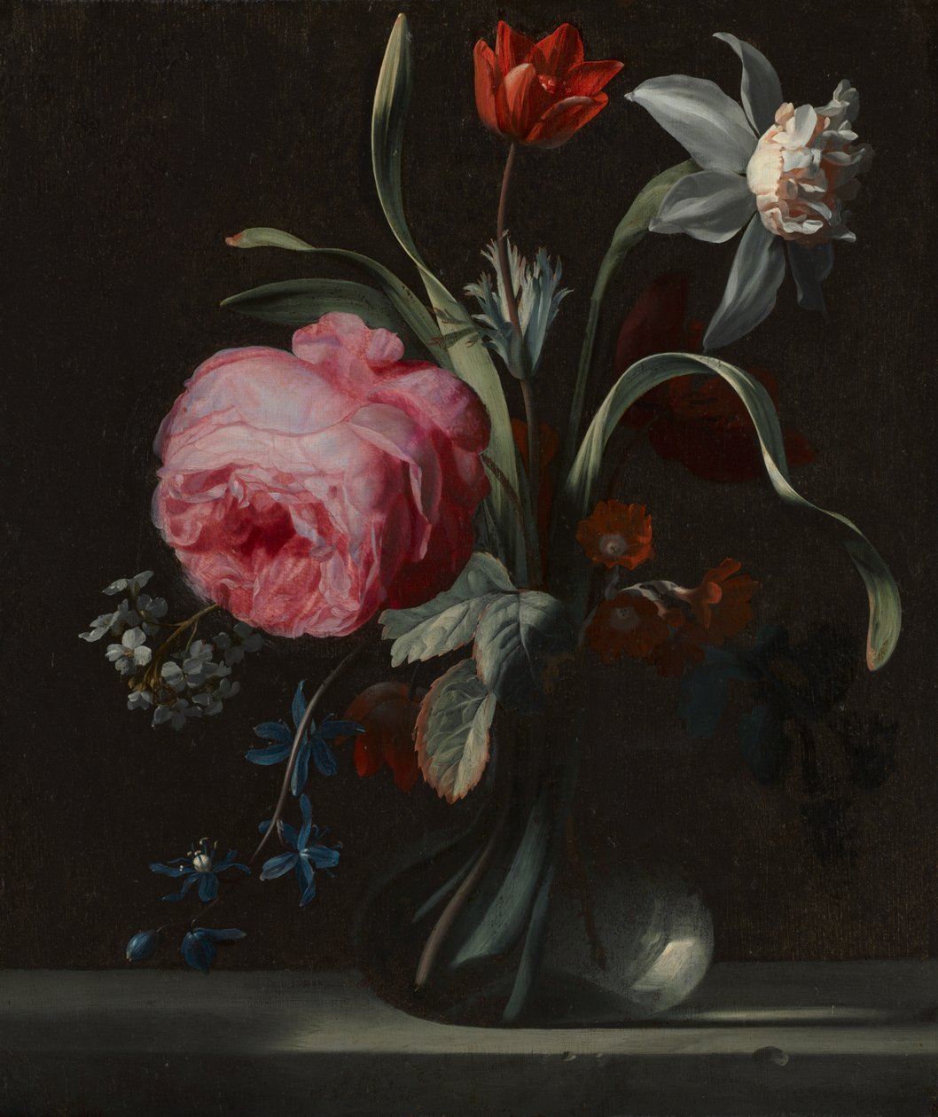 Blomster i en vase af Simon Verelst