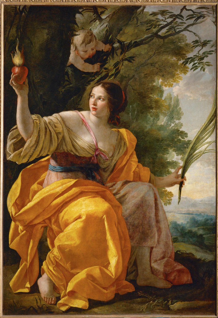 La charite celeste - Himmelsk næstekærlighed ... af Simon Vouet