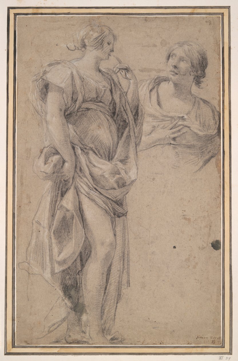 To kvinder af Simon Vouet