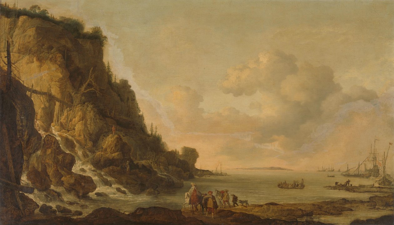 Klippekysten af Simon de Vlieger (attributed to)