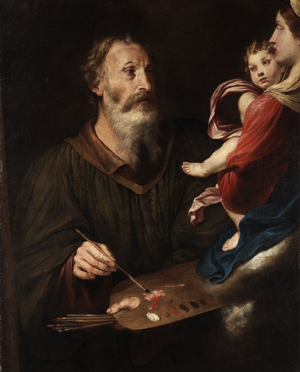 St Luke maler jomfruen af Simone Cantarini