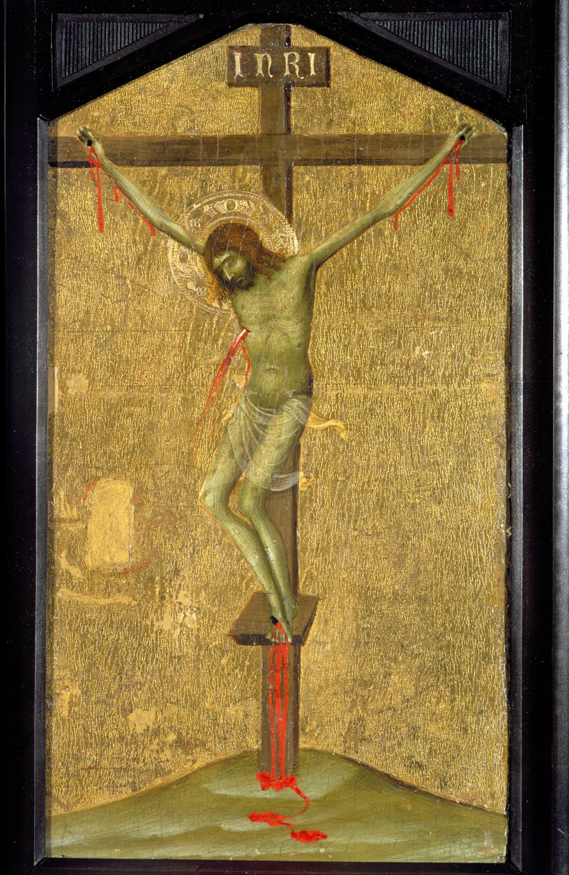 Kristus på korset, ca. 1340 (tempera og guld på panel) af Simone Martini