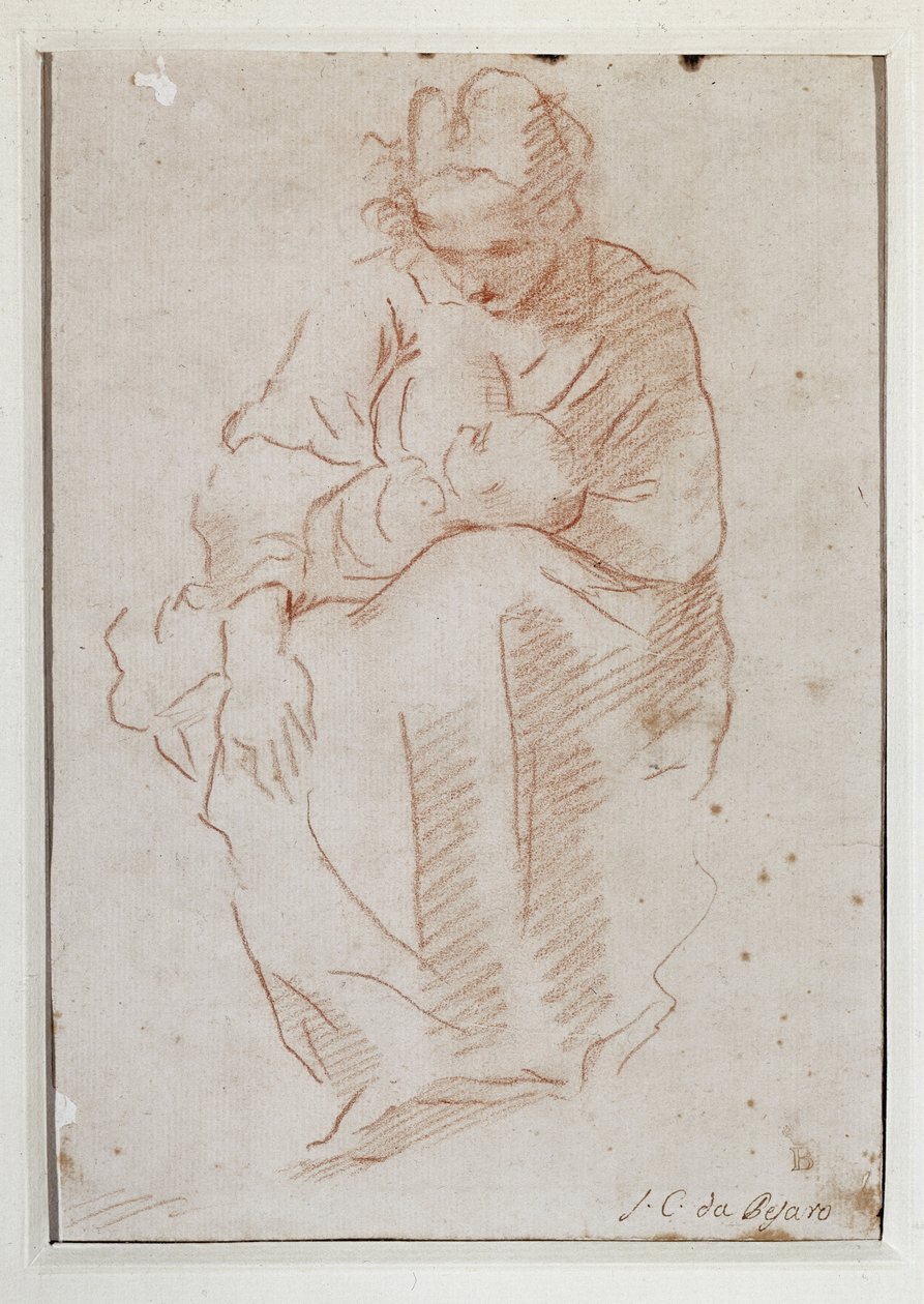 Mor, der ammer sit barn (Tegning af Simone Cantarini