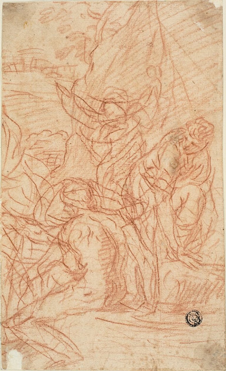 Nymfer, der bader af Simone Cantarini