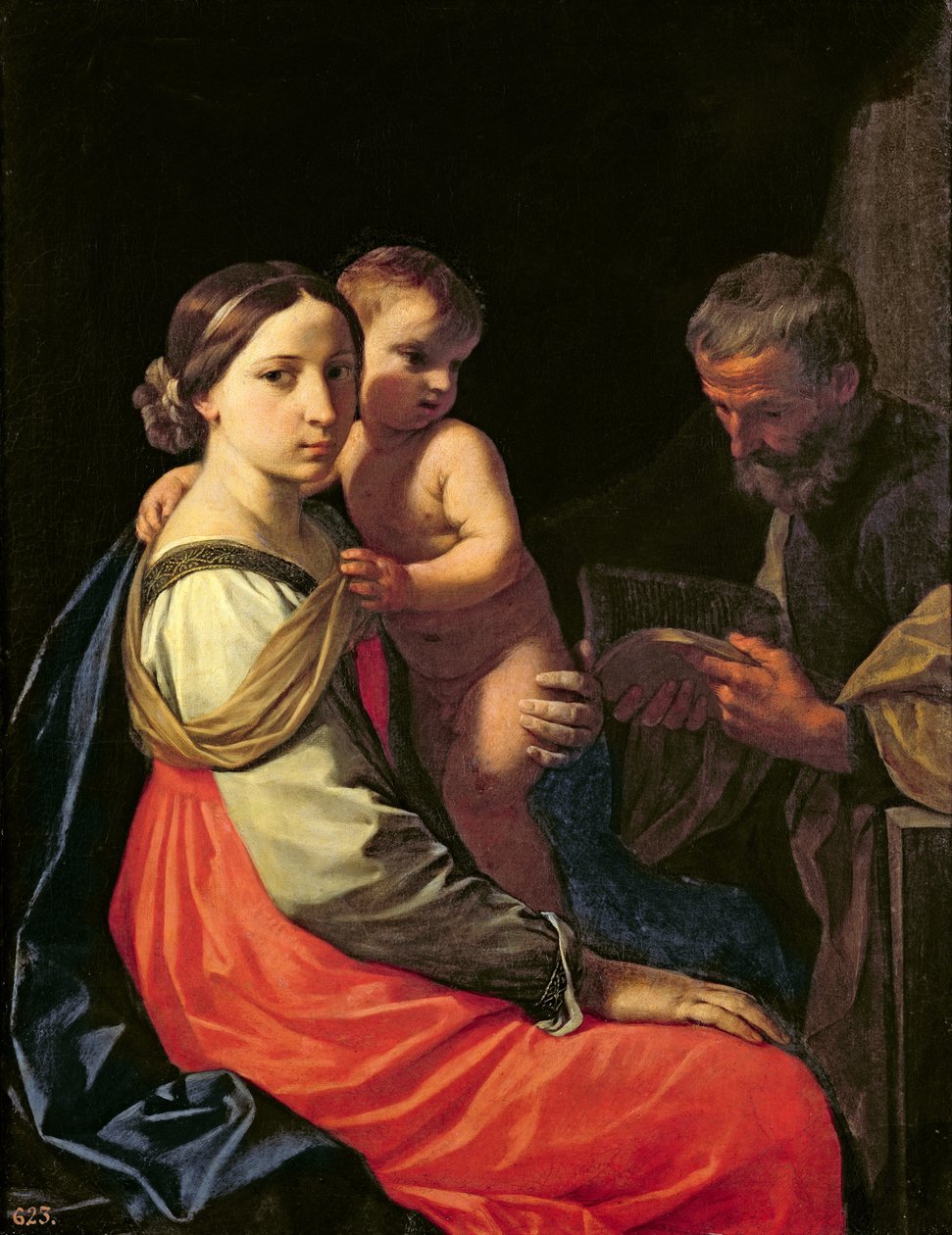 Den hellige familie af Simone Cantarini