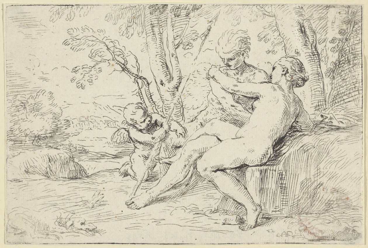 Venus og Adonis af Simone Cantarini