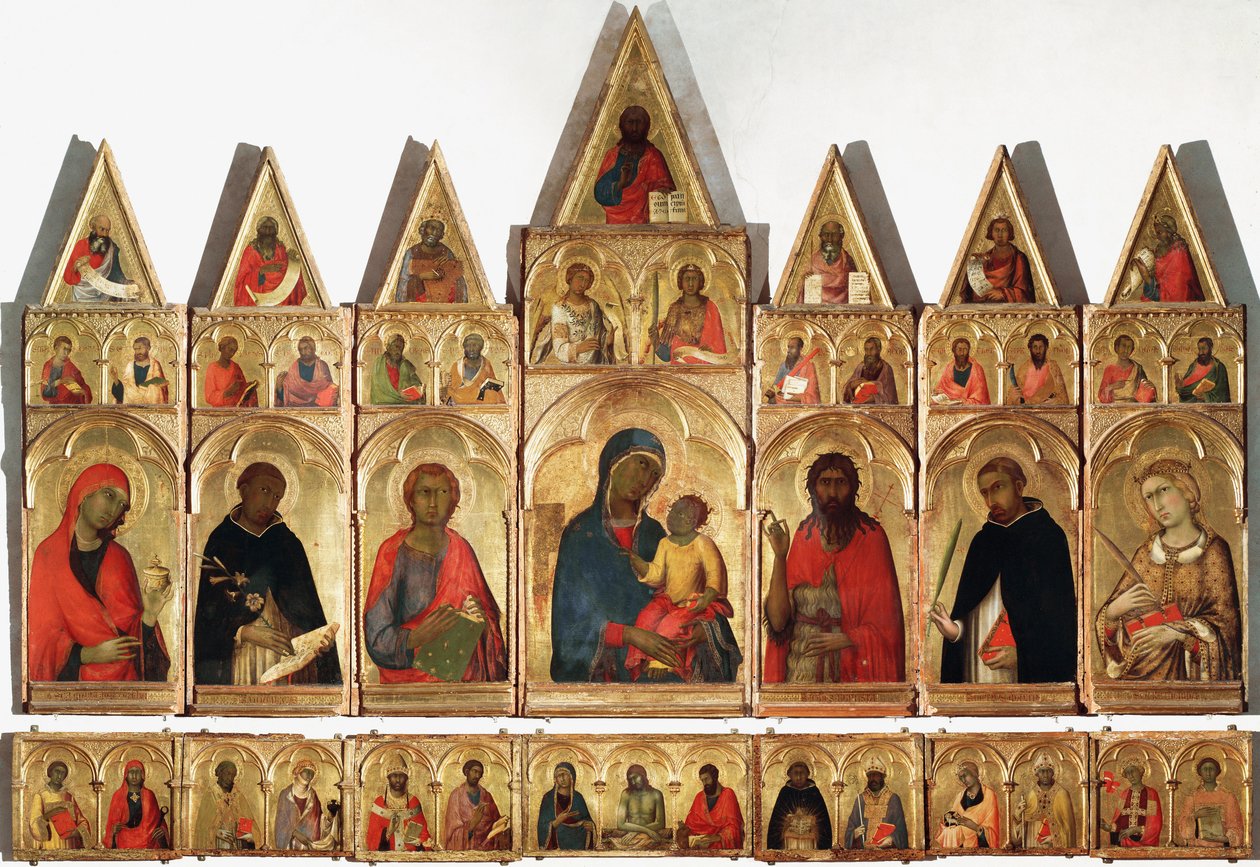 Polyptych of St Catherine, 1320dani af Simone Martini