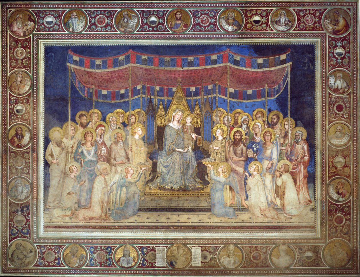 Majestæt, 1315-1321 af Simone Martini di
