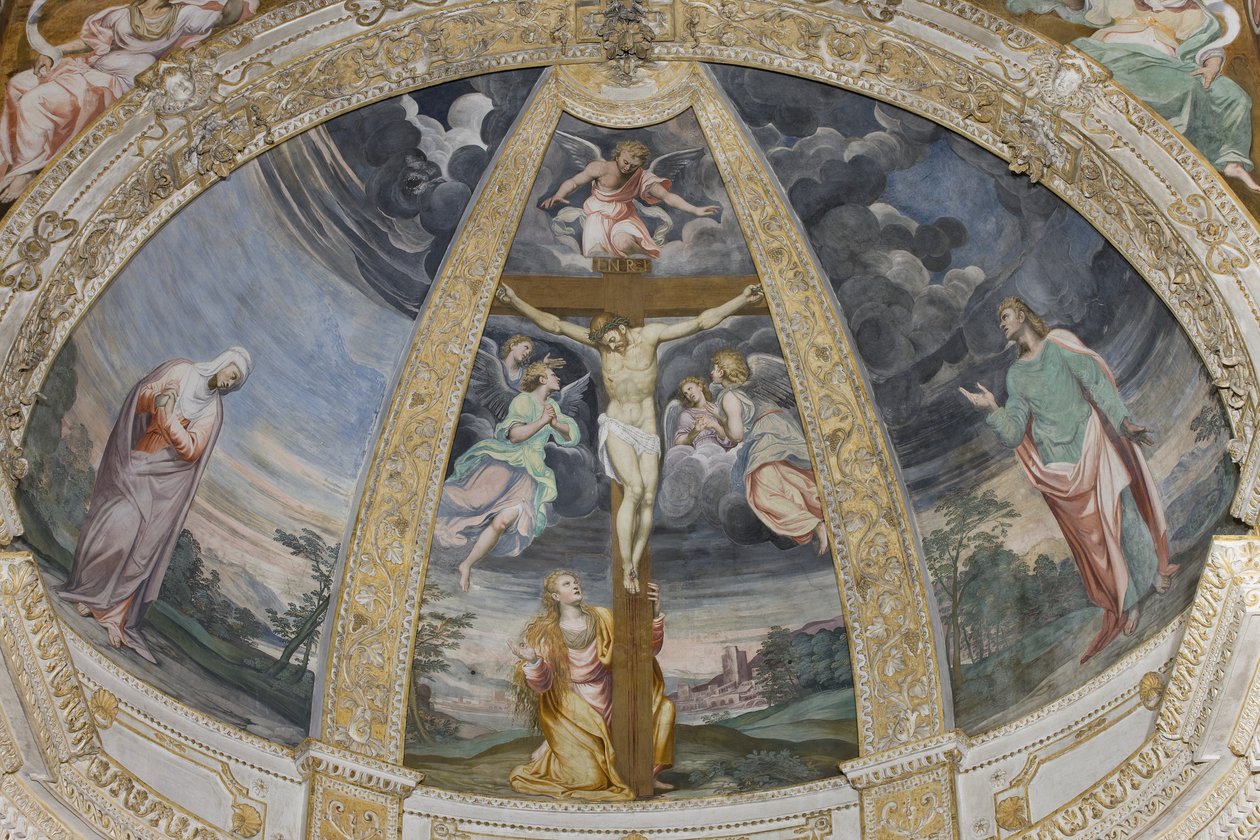 Korsfæstelse, 1578-82 af Simone Veneziano Peterzano