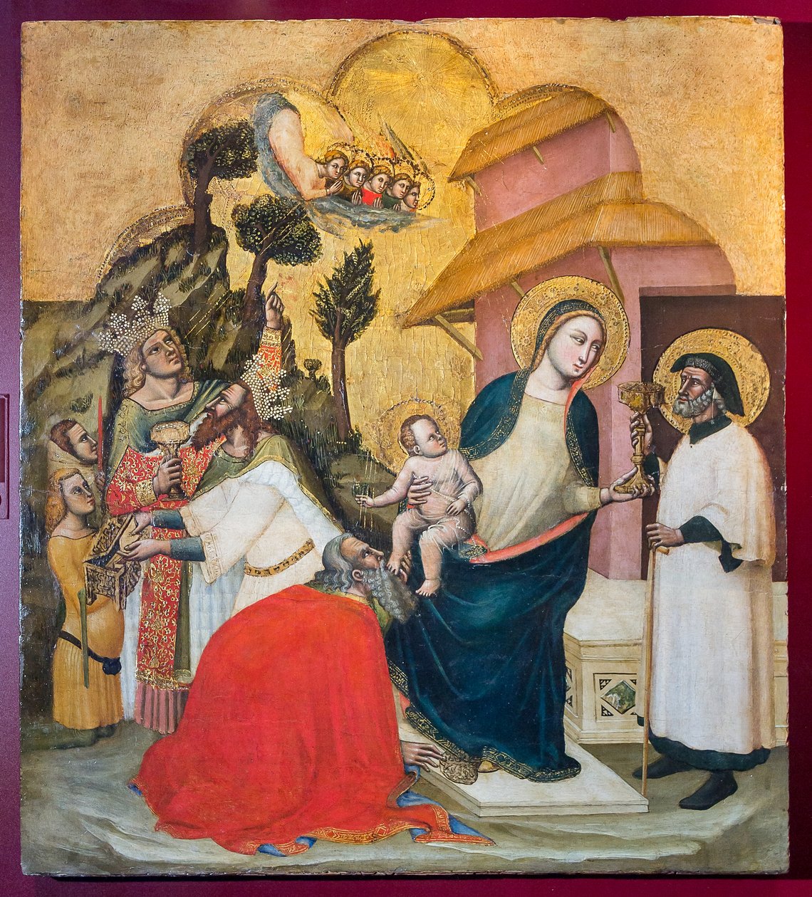 Tre vise mænds tilbedelse, c.1350 af Simone dei Crocifissi