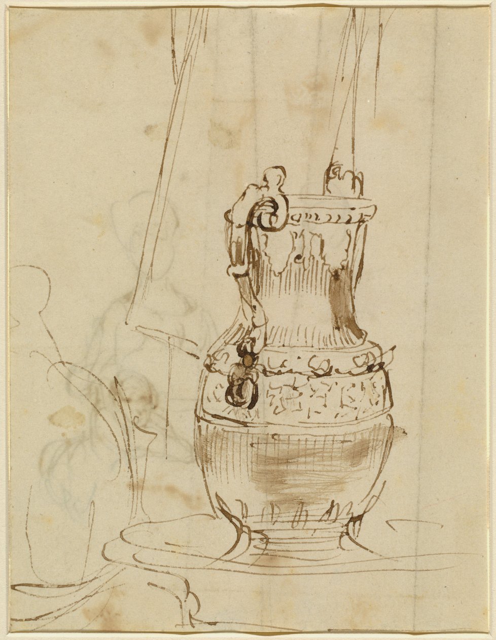 En udsmykket æver [recto] af Sir David Wilkie