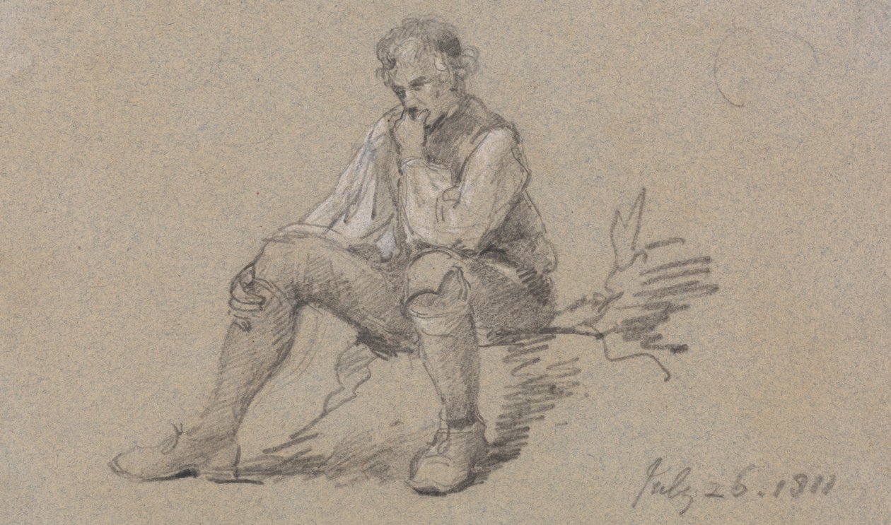 Mand sidder af Sir George Howland Beaumont seventh Baronet