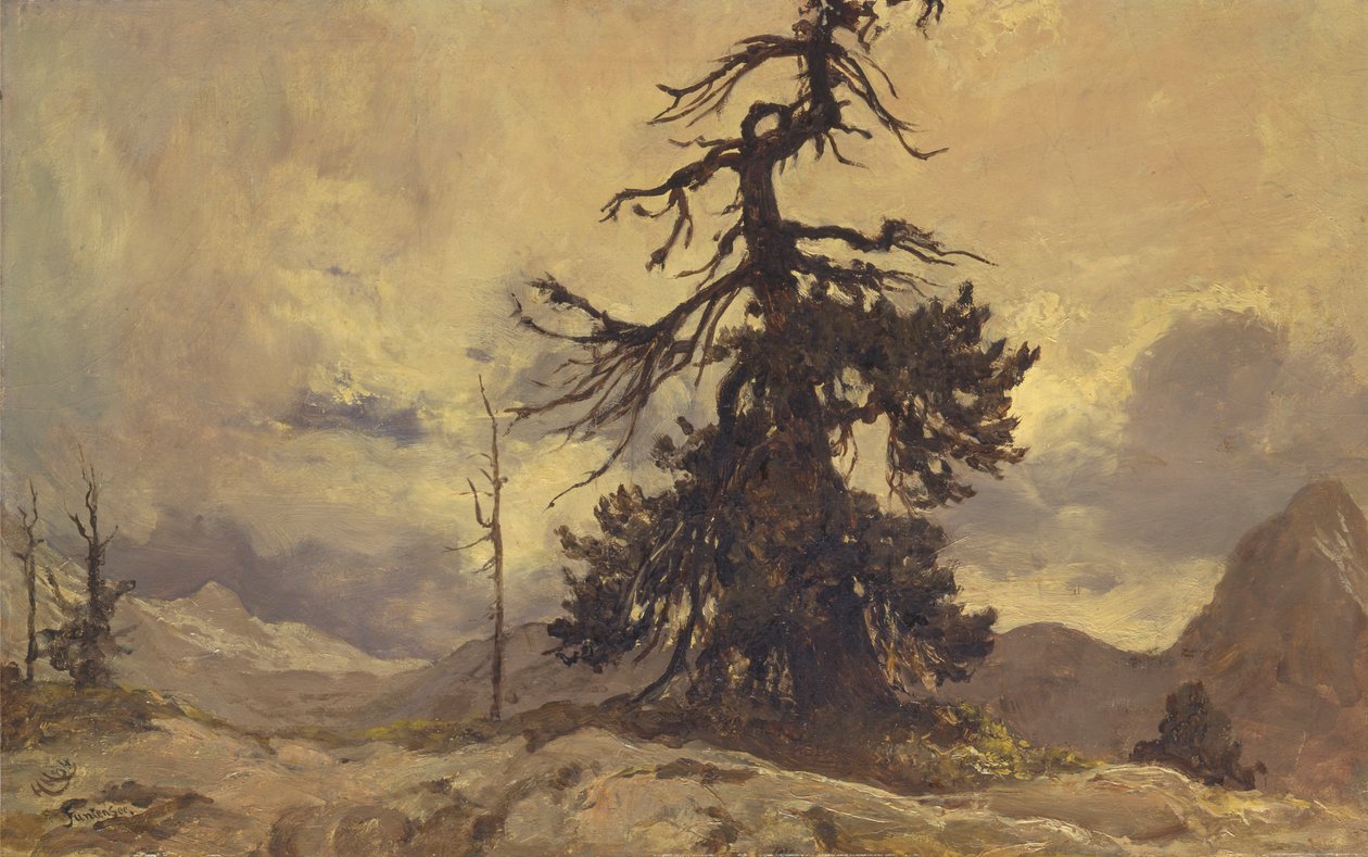 Den døende monark, Funtensee af Sir Hubert von Herkomer