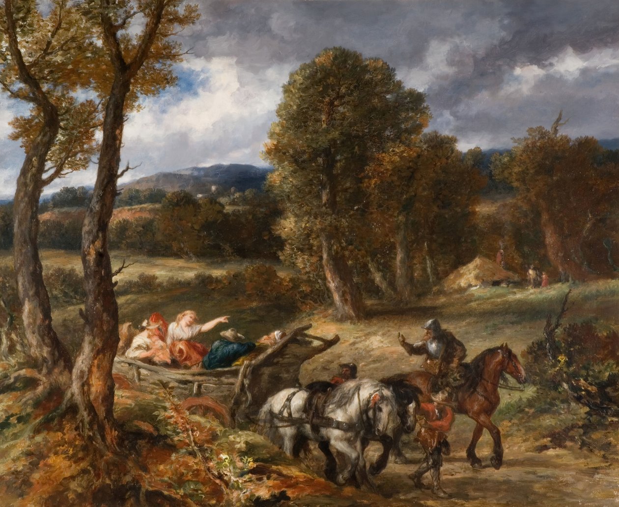 Bagagevognen, 1884. af Sir John Gilbert